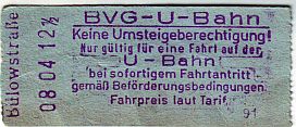 U-Bahn-Ticket